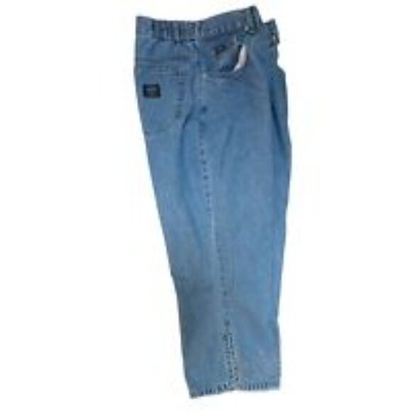 Jean Capris Denim Blue Blassport Womens 12 Cropped Embroidered Vintage Jeans - Picture 6 of 9